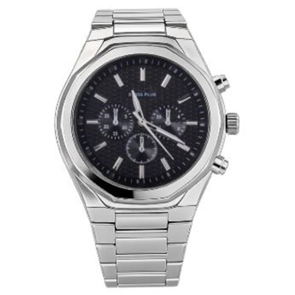Swiss Plus Man Watch Basic Seri Model-4 ST3503AGS Plus Black-Silver(Kol Saati) Swiss Plus Man Watch Basic Seri Model-4 ST3503AGS Plus Black-Silver(Kol Saati)