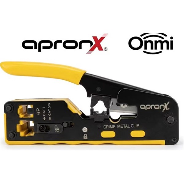 Apronx APX-CR45 RJ45 Çakma Pensesi 4P-6P-8P Apronx APX-CR45 RJ45 Çakma Pensesi 4P-6P-8P