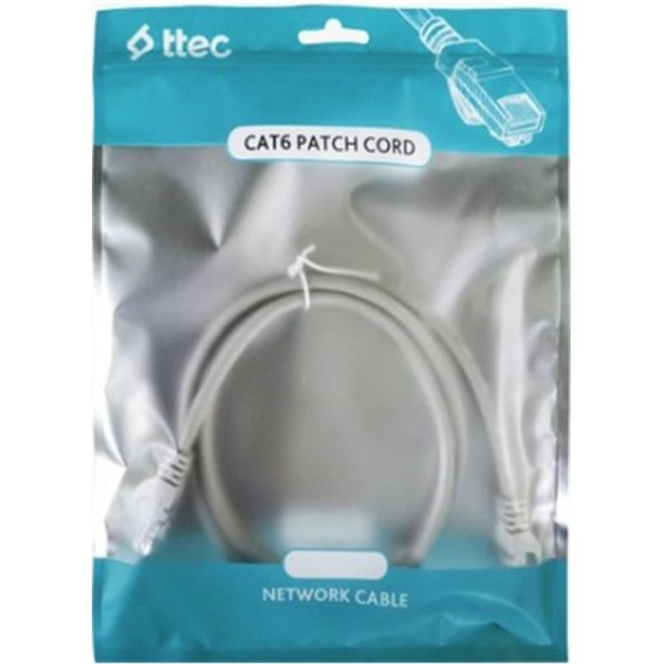 Ttec KBL-PTCH-30CMG Cat6 0.30MT Gri Utp Patch Kablo Ttec KBL-PTCH-30CMG Cat6 0.30MT Gri Utp Patch Kablo