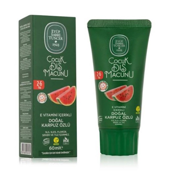 Eyüp Sabri Tuncer Doğal Karpuz Özlü 2-6 Yaş Çocuk Diş Macunu 60 ml