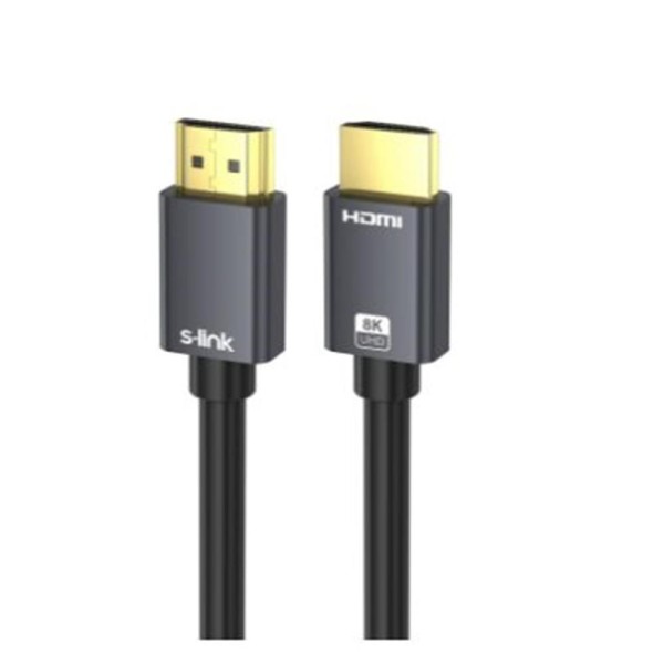 S-link SL-HM8K15 HDMI TO HDMI 1,5m v2.1 8K60 HZ 4K 120HZ Kablo S-link SL-HM8K15 HDMI TO HDMI 1,5m v2.1 8K60 HZ 4K 120HZ Kablo