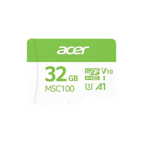 Acer MSC100 32GB microSD U1 V10 A1 Aksiyon Kamera & Güvenlik Kamerası Uyumlu