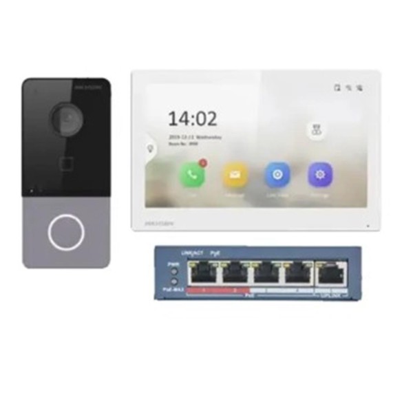 Hikvision DS-KIS607-S İp Vİdeo İnterkom Kit Hikvision DS-KIS607-S İp Vİdeo İnterkom Kit