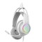 Rampage RM-K91 X-CATTY Beyaz USB 7.1 Version RGB Gaming Oyuncu Mikrofonlu Kulaklık