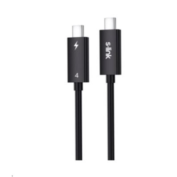 S-link SL-TC402 Thunderbolt 4.0 2m 8k 60Hz PD100W TypeC to TypeC 40Gbps Hızlı Data Kablosu S-link SL-TC402 Thunderbolt 4.0 2m 8k 60Hz PD100W TypeC to TypeC 40Gbps Hızlı Data Kablosu