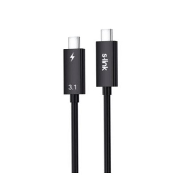 S-link SL-TC302 Thunderbolt 3.0 2m 4k 60Hz PD100W TypeC to TypeC 40Gbps Hızlı Data Kablosu S-link SL-TC302 Thunderbolt 3.0 2m 4k 60Hz PD100W TypeC to TypeC 40Gbps Hızlı Data Kablosu