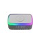 Mikado MD-W10 1200mAh 10W Gri BT, USB, Kablosuz Şarjlı RGB-Alarmlı Saat Speaker