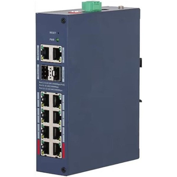 Dahua CHS4212-8GT-110 8 Port Gigabit PoE 110W 2 Port Uplink 2 Port SFP Cloud Yönetilebilir Switch Dahua CHS4212-8GT-110 8 Port Gigabit PoE 110W 2 Port Uplink 2 Port SFP Cloud Yönetilebilir Switch