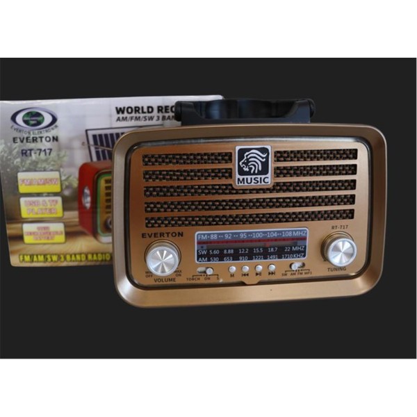 Everton RT-717 Bluetooth-USB-SD-AUX-TF Nostaljik Radyo Everton RT-717 Bluetooth-USB-SD-AUX-TF Nostaljik Radyo