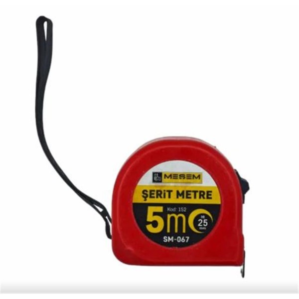 Meşem Çelik Şerit Metre 5x25 Mm Sm-067 152 Meşem Çelik Şerit Metre 5x25 Mm Sm-067 152