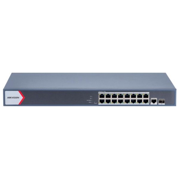 Hikvision DS-3E1518P-EI 16 Port PoE + 2 Uplink 130W Switch 
