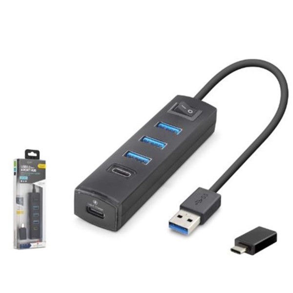 iETOP TU359 USB Type-C 3.2 Gen1 Anahtarlı Hub 4 Port 5 Gbps Siyah iETOP TU359 USB Type-C 3.2 Gen1 Anahtarlı Hub 4 Port 5 Gbps Siyah