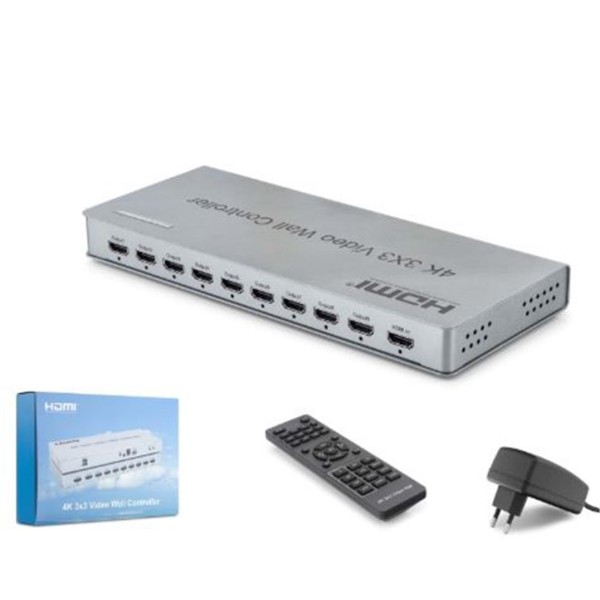 HADRON HDX1434 HDMI Video Wall Controller Kumandalı 4K 9 Ekran Gri HADRON HDX1434 HDMI Video Wall Controller Kumandalı 4K 9 Ekran Gri