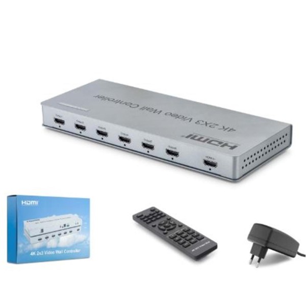HADRON HDX1435 HDMI Video Wall Controller Kumandalı 4K 6 Ekran Gri HADRON HDX1435 HDMI Video Wall Controller Kumandalı 4K 6 Ekran Gri