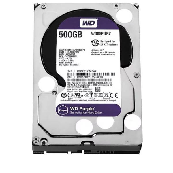 Wd 500Gb Purple WD500PURZ 3.5