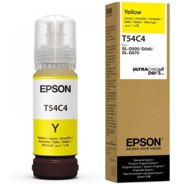 EPSON SURELAB SL-D500 T54C4 SARI MÜREKKEP 70ml C13T54C420 EPSON SURELAB SL-D500 T54C4 SARI MÜREKKEP 70ml C13T54C420