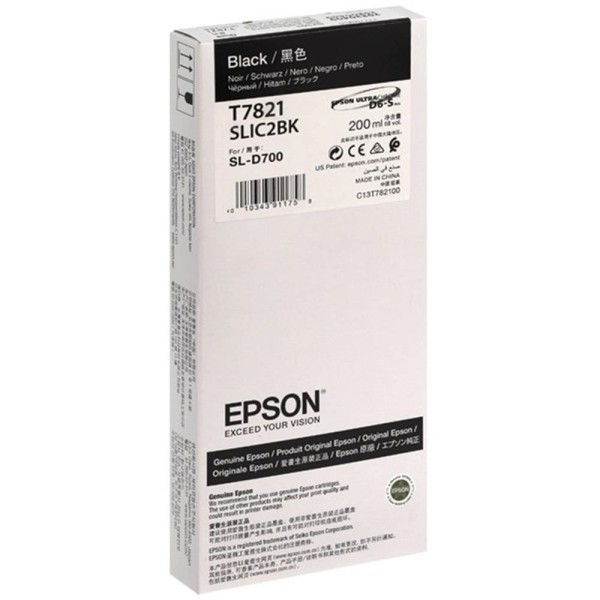 EPSON SURELAB SL-D700 BLACK MÜREKKEP C13T78210N EPSON SURELAB SL-D700 BLACK MÜREKKEP C13T78210N