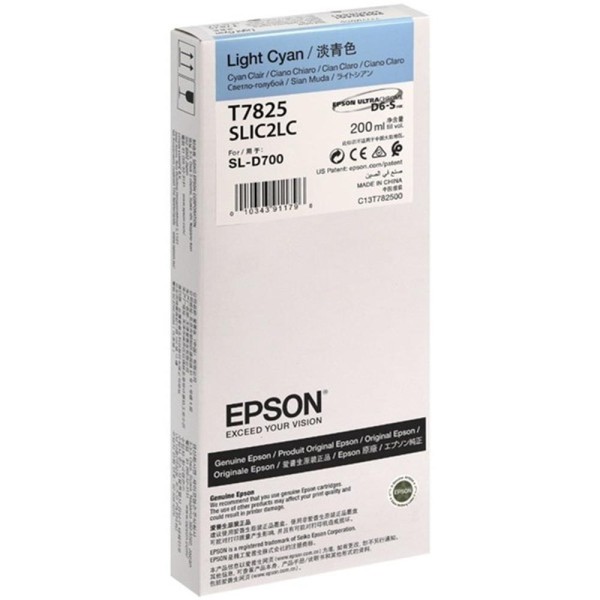 EPSON SURELAB SL-D700 LIGHT CYAN MÜREKKEP C13T78250N EPSON SURELAB SL-D700 LIGHT CYAN MÜREKKEP C13T78250N