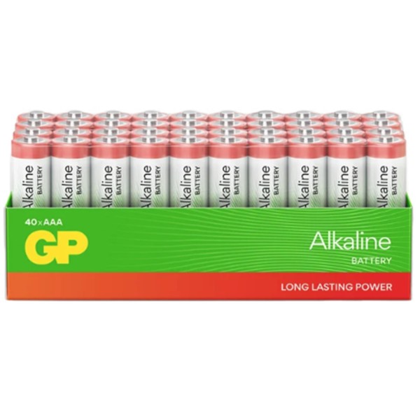 GP G-Tech LR03 AAA Boy Red Alkalin İnce Kalem Pil 40'lı Paket GP24ARETA21-2GST40 GP G-Tech LR03 AAA Boy Red Alkalin İnce Kalem Pil 40'lı Paket GP24ARETA21-2GST40