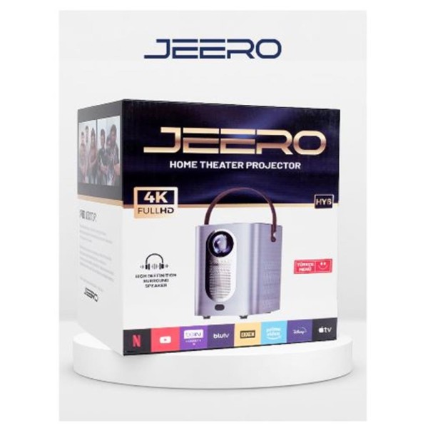 JEERO HY6 4K HOME THEATER4K PROJEKTÖR (HİSİLİCON 325-QUAD-CORE A53-ANDROID) JEERO HY6 4K HOME THEATER4K PROJEKTÖR (HİSİLİCON 325-QUAD-CORE A53-ANDROID)