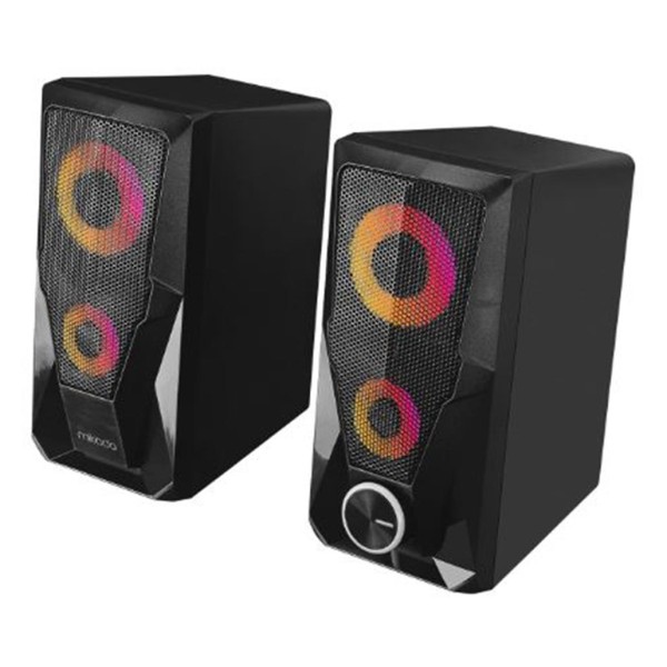 Mikado MD-336 2.0 6 Watt RGB Ledli Siyah Multimedia USB Speaker Hoparlör Mikado MD-336 2.0 6 Watt RGB Ledli Siyah Multimedia USB Speaker Hoparlör