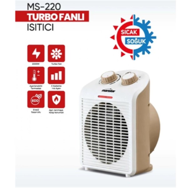 Marsstar Ms-220 Sıcak-Soğuk Fanlı Isıtıcı Marsstar Ms-220 Sıcak-Soğuk Fanlı Isıtıcı