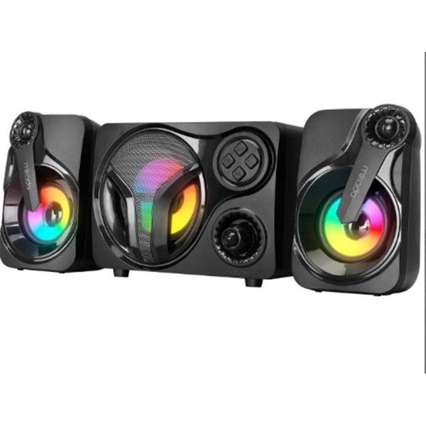 Mikado MD-BT28 5W+3W×2 BT,TF Card,USB, FM Radyo Siyah Led Işıklı Speaker Mikado MD-BT28 5W+3W×2 BT,TF Card,USB, FM Radyo Siyah Led Işıklı Speaker