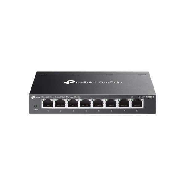 Omada TP-Link ES208G 8 Port 10-100-1000 Mbps Yönetilebilir Switch