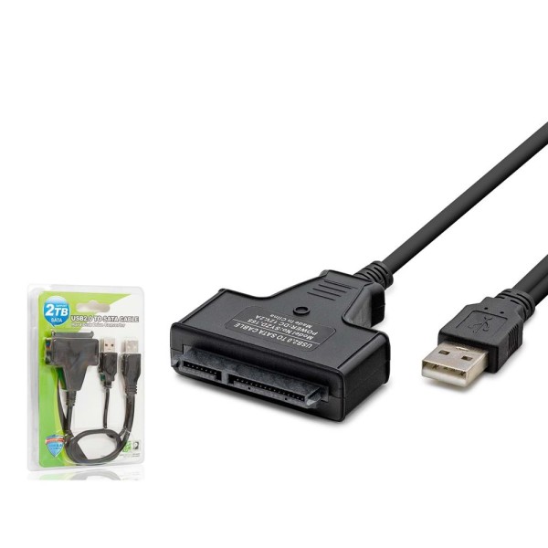 HADRON HDX7516 USB to SATA HDD SSD Dönüştürücü Kablo 2 TB 38 cm Siyah HADRON HDX7516 USB to SATA HDD SSD Dönüştürücü Kablo 2 TB 38 cm Siyah