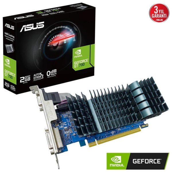Asus GeForce GT 730 GT730-SL-2GD3-BRK-EVO 2 GB DDR3 64 Bit HDMI DVI VGA 16x Ekran Kartı Asus GeForce GT 730 GT730-SL-2GD3-BRK-EVO 2 GB DDR3 64 Bit HDMI DVI VGA 16x Ekran Kartı