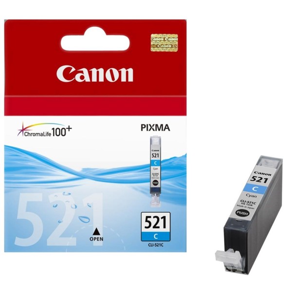 Canon CLI-521C Cyan Mavi Mürekkep Kartuş MP260-540-550-560-620-630 MX860-870 Canon CLI-521C Cyan Mavi Mürekkep Kartuş MP260-540-550-560-620-630 MX860-870