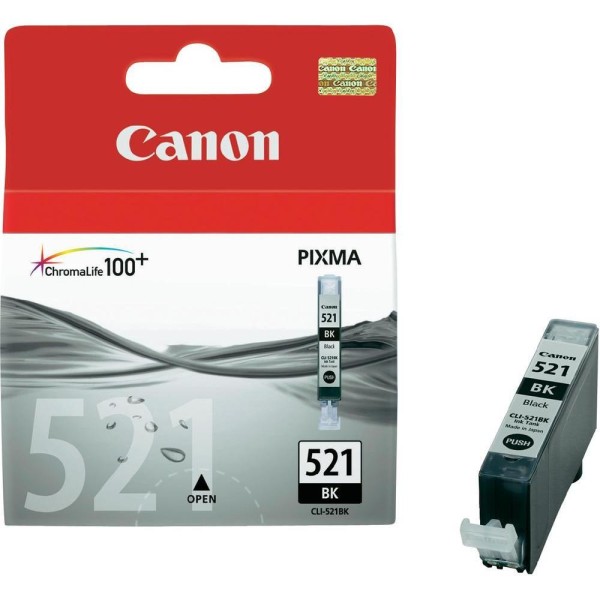 Canon CLI-521BK Black Siyah Mürekkep Kartuş MP260-540-550-560-620-630 MX860-870 Canon CLI-521BK Black Siyah Mürekkep Kartuş MP260-540-550-560-620-630 MX860-870
