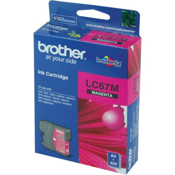 Brother LC-67M Magenta Kırmızı 325 Sayfa Kartuş DCP-185-385 MFC-490-615-790-795-990-5490-5890-6490-6 Brother LC-67M Magenta Kırmızı 325 Sayfa Kartuş DCP-185-385 MFC-490-615-790-795-990-5490-5890-6490-6