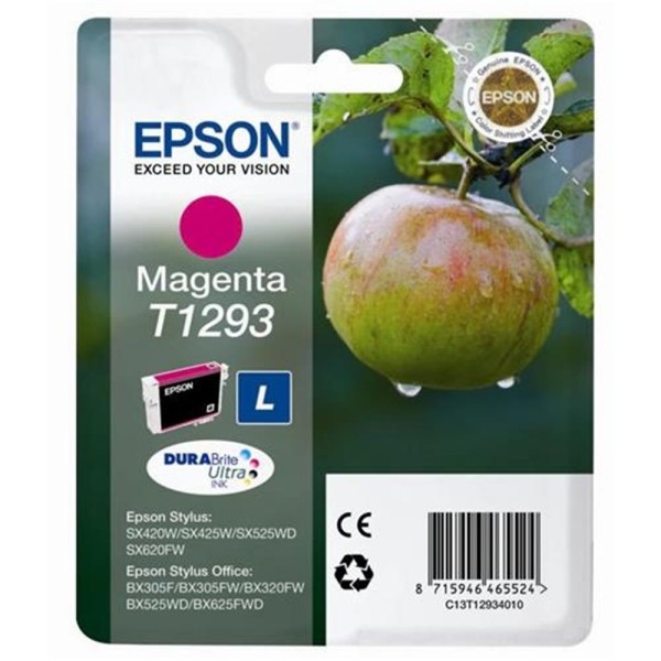 Epson BX305-320 SX425 Magenta Kırmızı Mürekkep Kartuş T12934022 Epson BX305-320 SX425 Magenta Kırmızı Mürekkep Kartuş T12934022