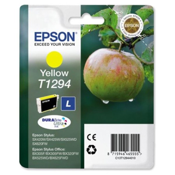 Epson BX305-320 SX425 Yellow Sarı Mürekkep Kartuş T12944022 Epson BX305-320 SX425 Yellow Sarı Mürekkep Kartuş T12944022