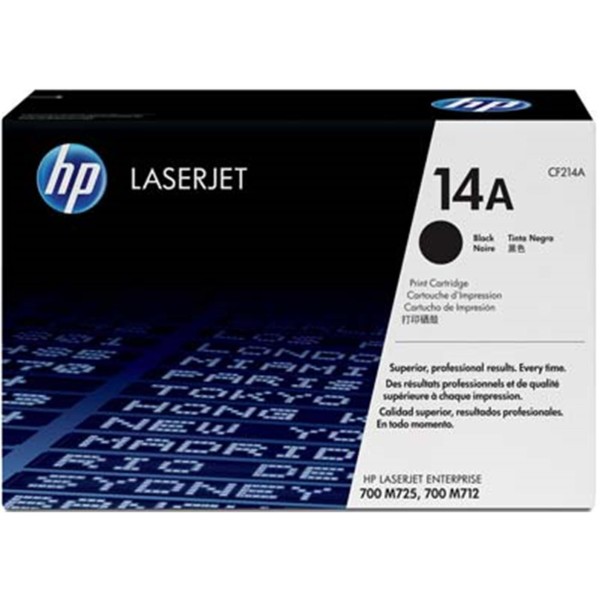 HP 14A Black Siyah 10.000 Sayfa Toner CF214A HP 14A Black Siyah 10.000 Sayfa Toner CF214A