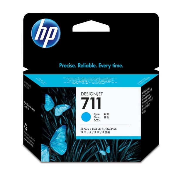 HP 711 Cyan Mavi 29ML 3lü Plotter Kartuş Seti CZ134A HP 711 Cyan Mavi 29ML 3lü Plotter Kartuş Seti CZ134A