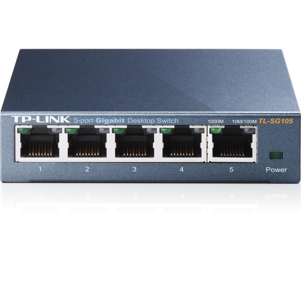 Tp-Link TL-SG105 5 Port 10-100-1000 Mbps Switch Çelik Kasa Tp-Link TL-SG105 5 Port 10-100-1000 Mbps Switch Çelik Kasa