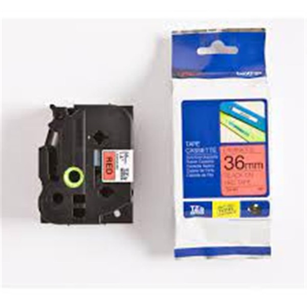 Brother TZE-461 36 mm Kırmızı Üzeri Siyah Laminasyonlu Etiket Brother TZE-461 36 mm Kırmızı Üzeri Siyah Laminasyonlu Etiket