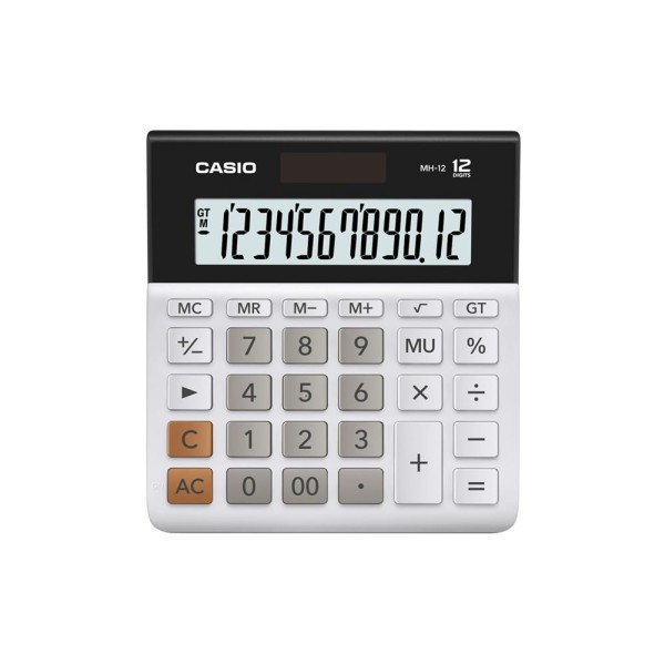 Casio DH-12WE Beyaz 12 Hane Masa Üstü Hesap Makinesi Casio DH-12WE Beyaz 12 Hane Masa Üstü Hesap Makinesi