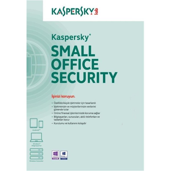 Kaspersky Small Office Security 5Pc+5Md+1Fs 1 Yıl Box Kaspersky Small Office Security 5Pc+5Md+1Fs 1 Yıl Box