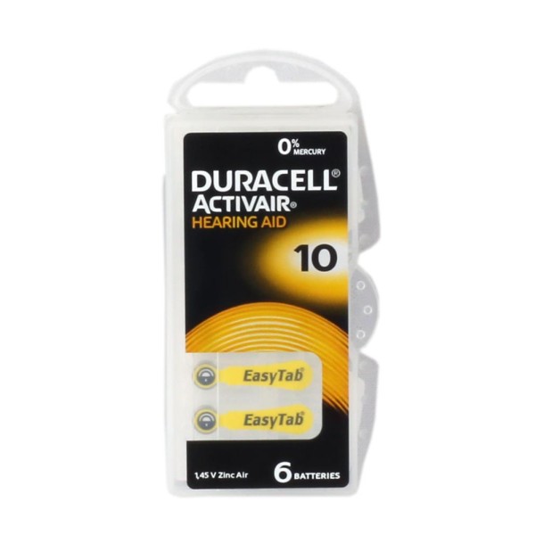 Duracell 10 Numara Düğme Kulaklık Pili İşitme Cihazı İçin 6'lı Paket Duracell 10 Numara Düğme Kulaklık Pili İşitme Cihazı İçin 6'lı Paket