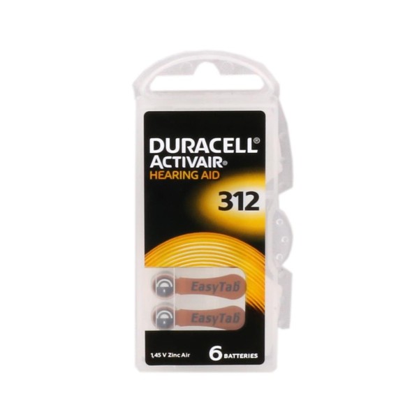 Duracell 312 Numara Düğme Kulaklık Pili İşitme Cihazı İçin 6'lı Paket Duracell 312 Numara Düğme Kulaklık Pili İşitme Cihazı İçin 6'lı Paket