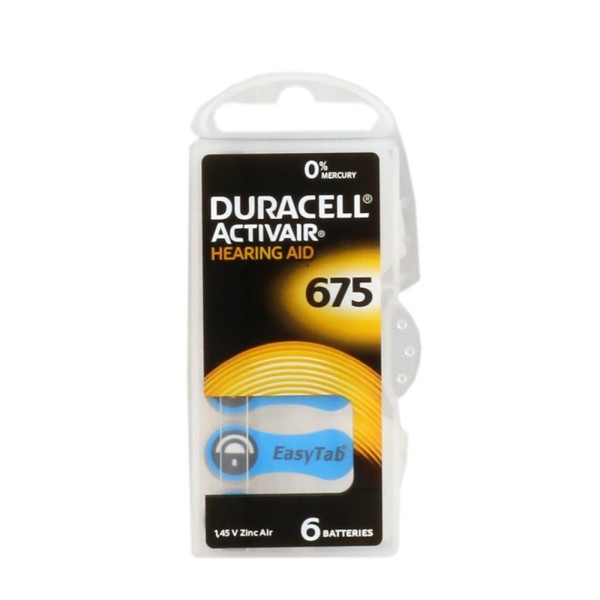 Duracell 675 Numara Düğme Kulaklık Pili İşitme Cihazı İçin 6'lı Paket Duracell 675 Numara Düğme Kulaklık Pili İşitme Cihazı İçin 6'lı Paket