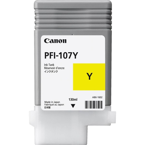 Canon PFI-107Y Yellow Sarı Plotter Kartuş IPF770-775 Canon PFI-107Y Yellow Sarı Plotter Kartuş IPF770-775