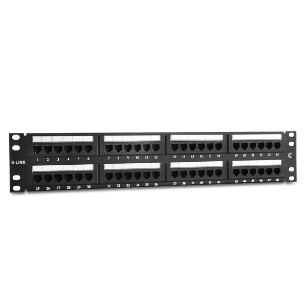 S-link SL-PC48 48 Port Cat5 Utp Patch Panel S-link SL-PC48 48 Port Cat5 Utp Patch Panel