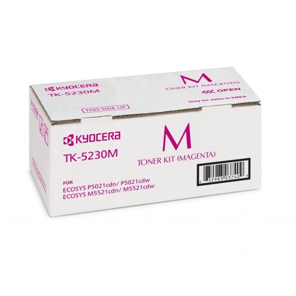 Kyocera TK-5230M Magenta Kırmızı Orjinal Fotokopi Toneri Ecosys M5521cdn-5521cdw P5021cdn-5021cdw 2. Kyocera TK-5230M Magenta Kırmızı Orjinal Fotokopi Toneri Ecosys M5521cdn-5521cdw P5021cdn-5021cdw 2.