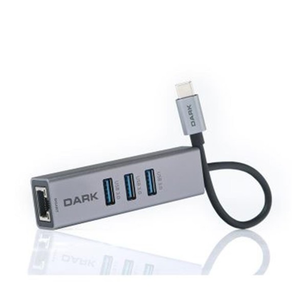 Dark DK-AC-U31X3GL USB3.1 Type-C - 3xUSB3.0HUB+ Gigabit Ethernet Dark DK-AC-U31X3GL USB3.1 Type-C - 3xUSB3.0HUB+ Gigabit Ethernet