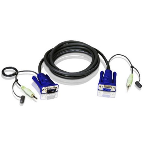 Aten 2L-2402A Vga-Audio Cable (1,8 Metre) Aten 2L-2402A Vga-Audio Cable (1,8 Metre)
