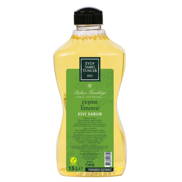 Eyüp Sabri Tuncer 1,5lt Çeşme Limonu Sıvı Sabun Doğal Zeytinyağlı Eyüp Sabri Tuncer 1,5lt Çeşme Limonu Sıvı Sabun Doğal Zeytinyağlı